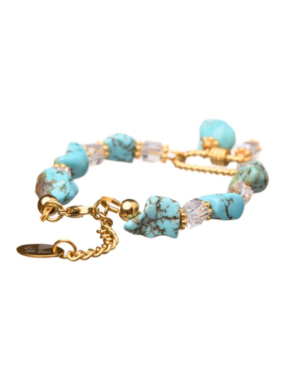 Turquoise Bracelet with locket element showcasing elegant and stylish design